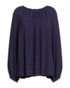 19.61 Milano Woman Top Dark Purple Size 8 Viscose, Wool, Elastane