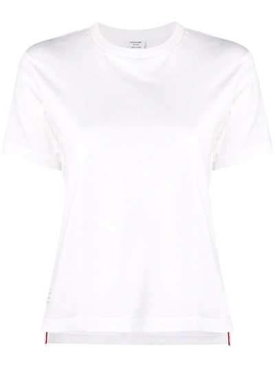 Thom Browne Side Slits Relaxed T-shirt In White
