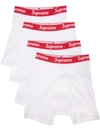 Supreme Four-pack Hanes Boxer Briefs In White | ModeSens