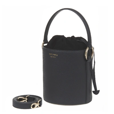 Meli Melo Santina Mini Bucket Bag Black