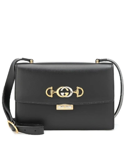 Gucci Zumi Grainy Leather Small Shoulder Bag In Black