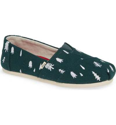 Toms Classic Canvas Slip-on In Spruce Fabric