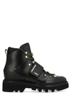 DSQUARED2 DSQUARED2 LOGO TOUCH STRAP ANKLE BOOTS