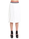 THOM BROWNE THOM BROWNE STRIPED TRIM PLEATED SKIRT