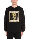 VERSACE VERSACE DRAGON PRINT CREWNECK SWEATER