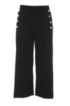 VERSACE VERSACE MEDUSA BUTTONS CROPPED TROUSERS