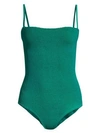 Hunza G Women's Maria One-piece Swimsuit In Emerald