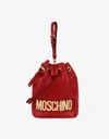 MOSCHINO Bucket bag with Lettering logo