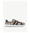 GUCCI NEW ACE LOGO-PRINT COTTON-TERRY TRAINERS