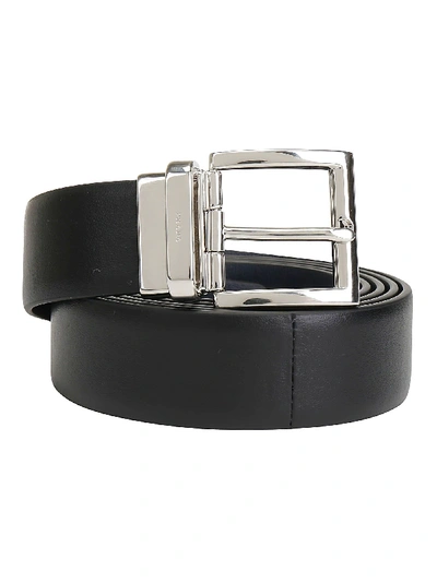 Prada Belt In Nero/baltico