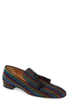 CHRISTIAN LOUBOUTIN OFFICIALITO RAINBOW TASSEL VENETIAN LOAFER,3190336