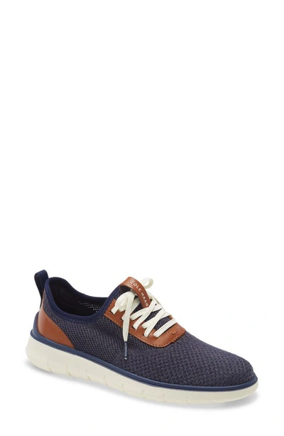 Cole Haan Men's Generation Zerogrand Oxford Sneakers In Navy Blue Stitchlite