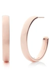 Monica Vinader Fiji Large Hoop Earrings In Rose Gold