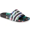 Adidas Originals 'adilette' Slide Sandal In Core Black/ White/ Black