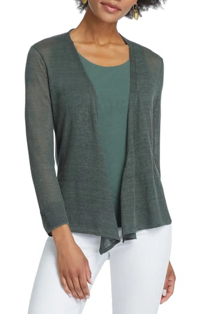 Nic + Zoe 4-way Lightweight Cardigan In Urban Green