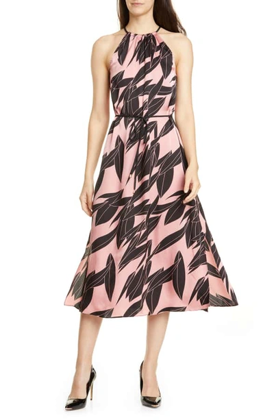Ted Baker Leahla Sour Cherry Halter Midi Dress In Pink