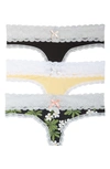 HONEYDEW INTIMATES AHNA 3-PACK LACE THONG,200260MP