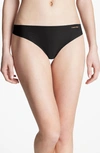 Calvin Klein Invisibles Thong 3-pack In Black