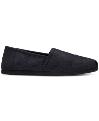 Toms Men's Alpargata Denim Slip-ons Men's Shoes In Black