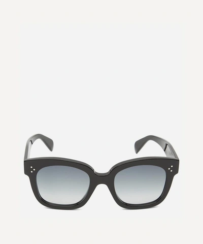 Celine Square Acetate Sunglasses In Black