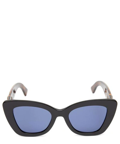 Fendi Cat-eye Logo Sunglasses In Black