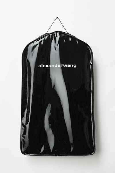 Alexander Wang Patent Leather Garment Bag In Black