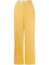 Forte Forte Vaniglia Velvet Trousers In Yellow