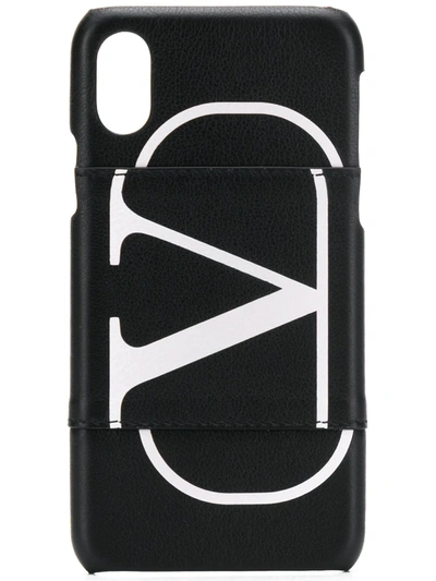 Valentino Garavani Vlogo Iphone 10 Case In Black