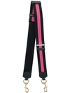 MARC JACOBS MARC JACOBS THE SPORT STRIPE THIN WEBBING STRAP - 黑色