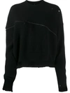 Ben Taverniti Unravel Project Oversized Zipped Jumper In Black