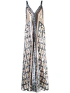 TEMPERLEY LONDON EMBROIDERED MAXI DRESS