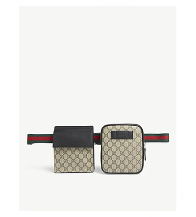 Gucci Gg Supreme Canvas Belt Bag In Beige