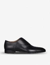 CHRISTIAN LOUBOUTIN CHRISTIAN LOUBOUTIN MENS BLACK GREGGO LEATHER OXFORD SHOES,81905003