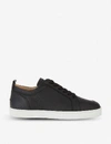 Christian Louboutin Rantulow Grained-leather Trainers In Black