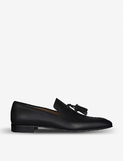 Christian Louboutin Mens Black Dandelion Tassel Flat Calf 6.5