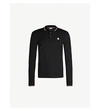 MONCLER Stripe-trim cotton-piqué polo shirt