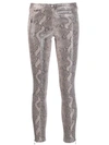 ARMA SNAKESKIN EMBOSSED SKINNY TROUSERS