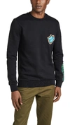 PAUL SMITH SWEATSHIRT WITH LOGO EMBROIDERIES