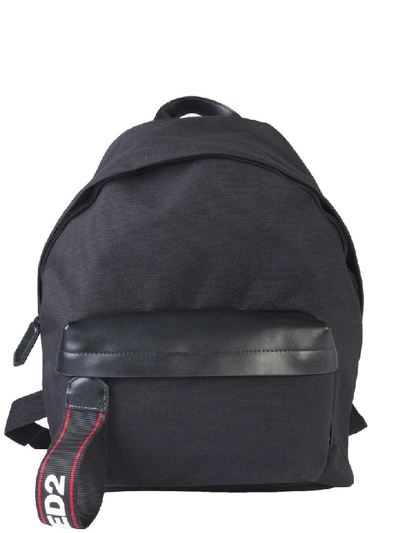 Dsquared2 Backpack With Logo In Nero