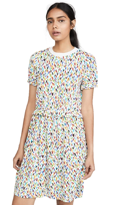 Apc Sophie Printed Jersey Dress In Multicoloured