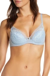 Natori Flora Underwire Bra In Denim