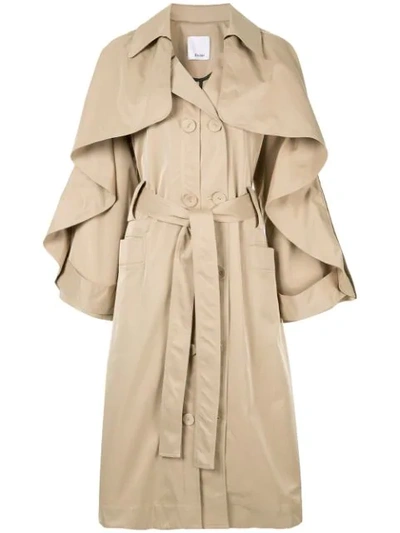 Acler Fairfax Trench Coat In Brown