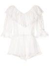 SEE BY CHLOÉ RUFFLE-TRIM BLOUSE