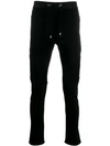 BALMAIN RIBBED PANEL TRACK PANTS