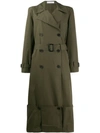 JW ANDERSON FOLDED HEM TRENCH COAT