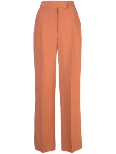 Partow High-rise Straight Trousers In Orange