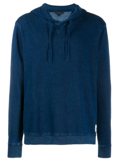 John Varvatos Loose-fit Hoodie In Blue