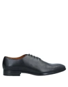 Doucal's Man Lace-up Shoes Black Size 8 Leather In Black