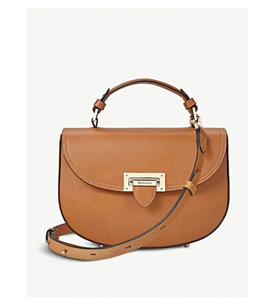 Aspinal Of London Letterbox Leather Saddle Bag