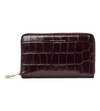 ASPINAL OF LONDON Continental croc-embossed leather purse